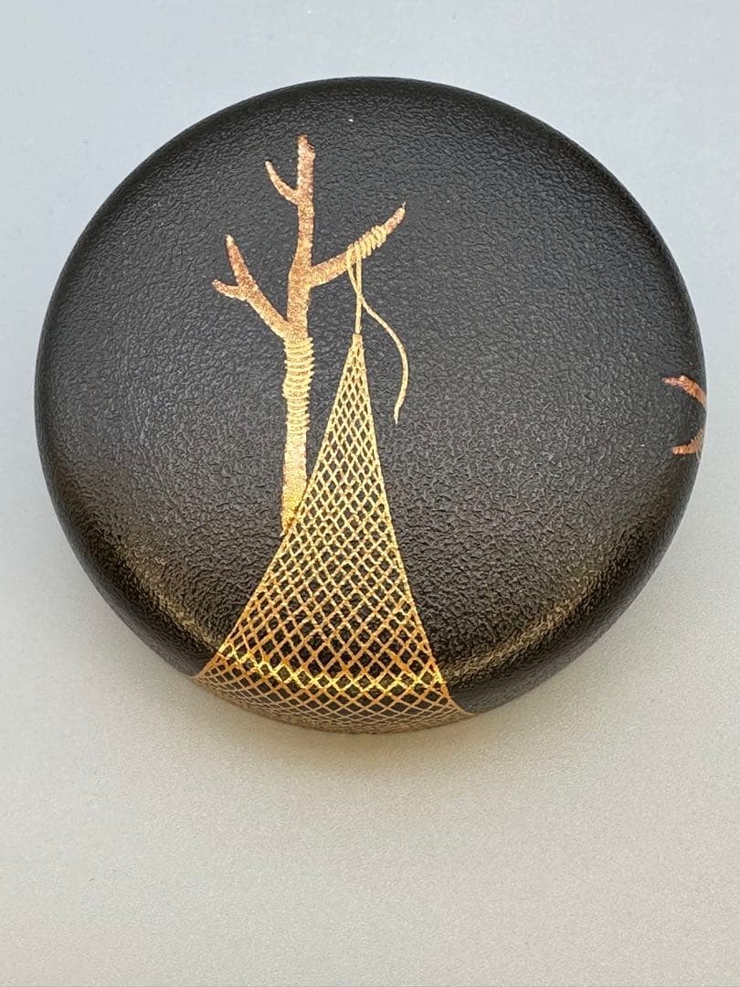 茶道具　棗　目代春帆　網干塩釜図