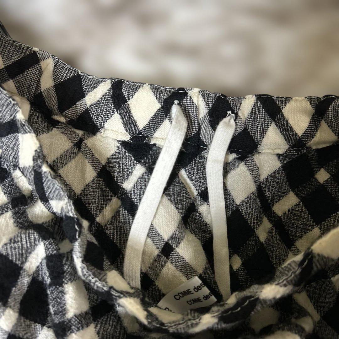 コムデギャルソン　チェック柄 サルエルパンツ