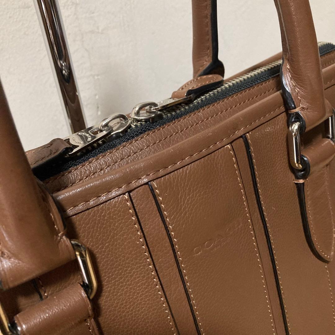 美品 COACH コーチ レザー メンズ ビジネスバッグ ブリーフケース
