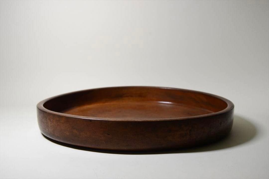 昭和時代　木製　くり抜き盆　盃入れ　アンティーク