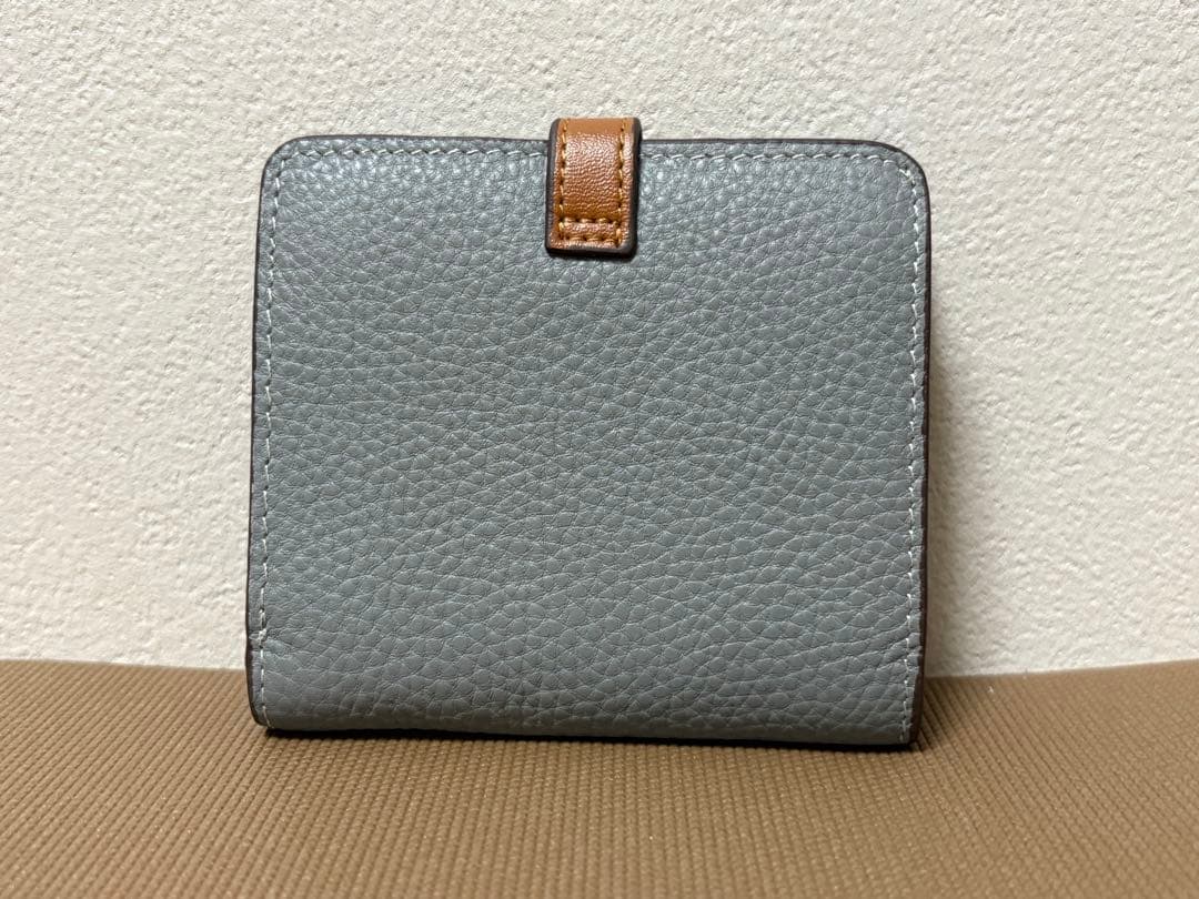 【新品】トリーバーチ　 財布 二つ折り バイカラー ミニウォレット サフィアーノ