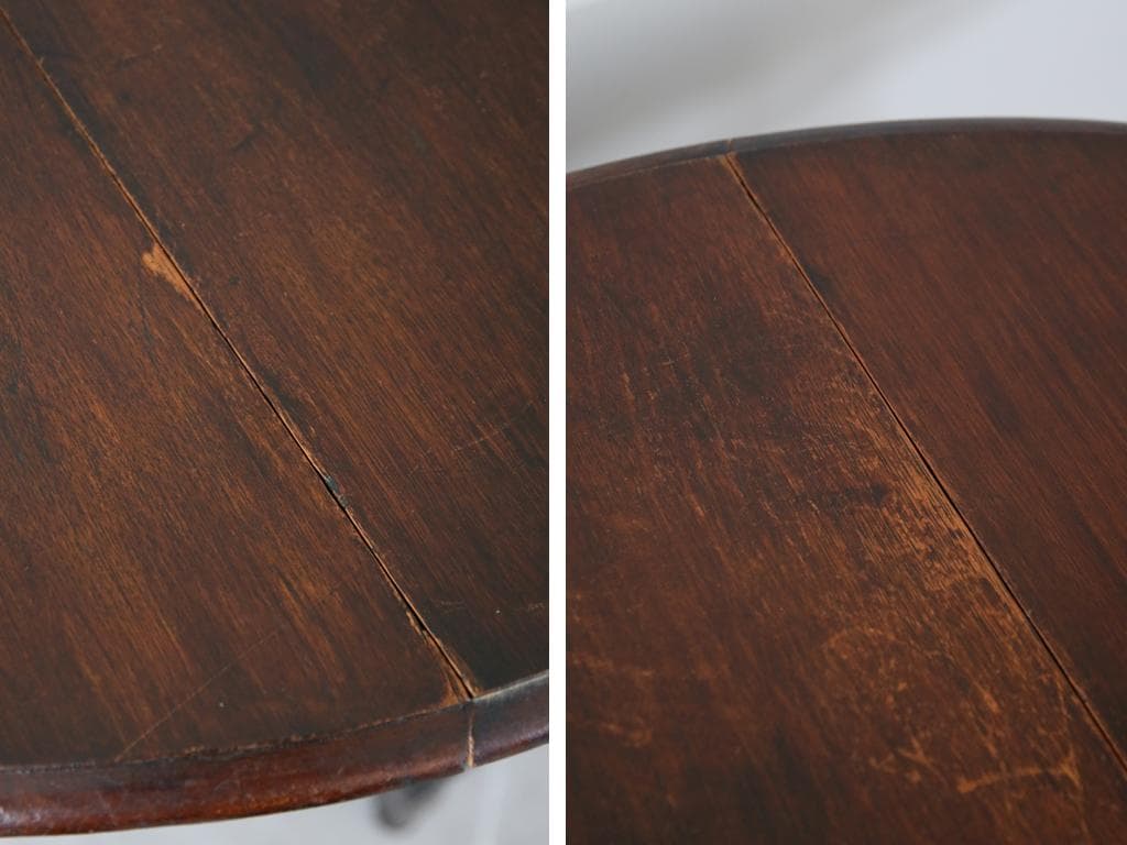 英国アンティーク木製ゲートレッグテーブル/ダイニング机バタフライ(88-189)