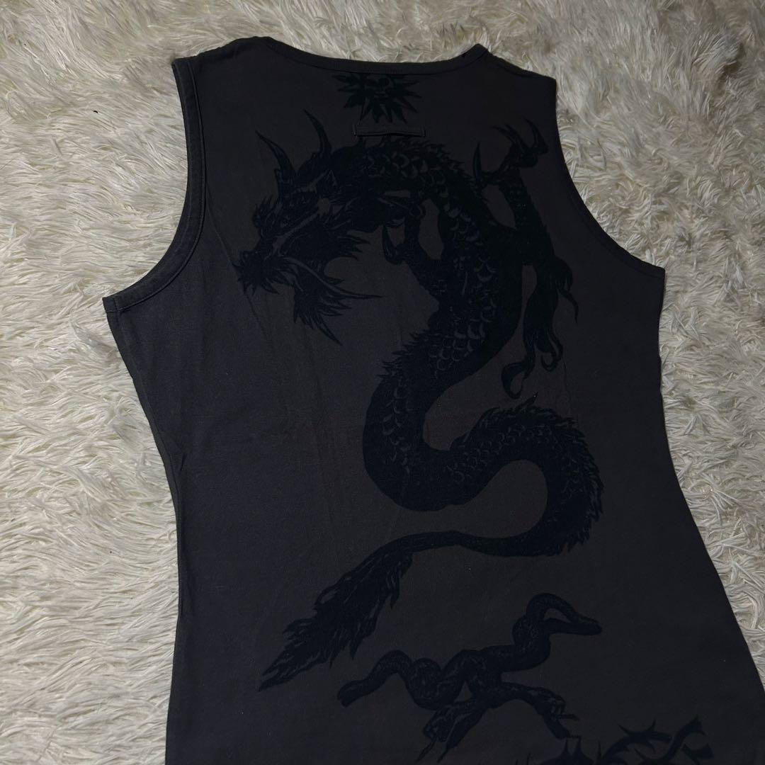 00s ARCHIVE ハート&ドラゴンタンクトップ タトゥー スキン Tシャツ