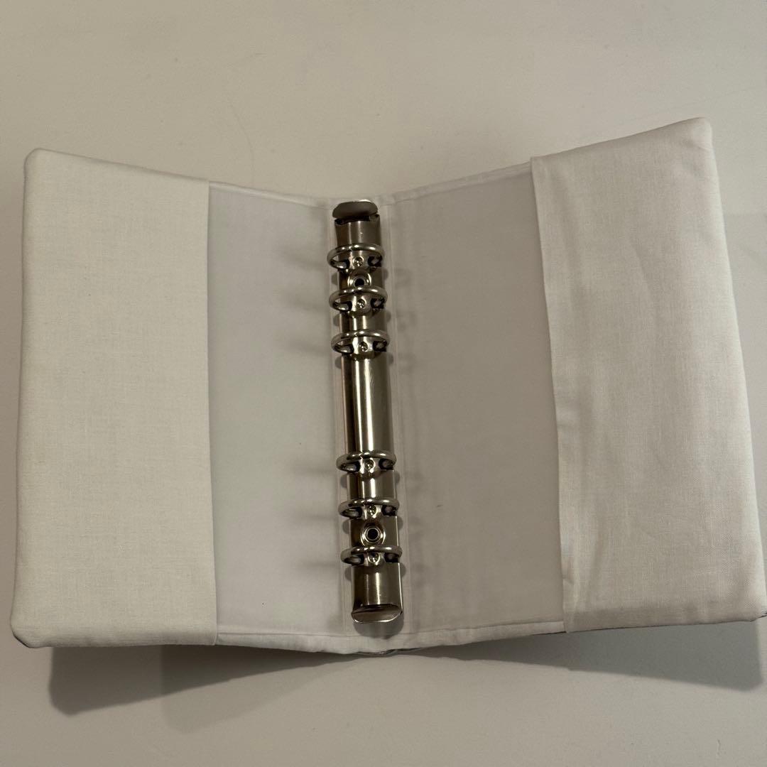 バインダーカバー　シルバー　A6 韓国　貯金