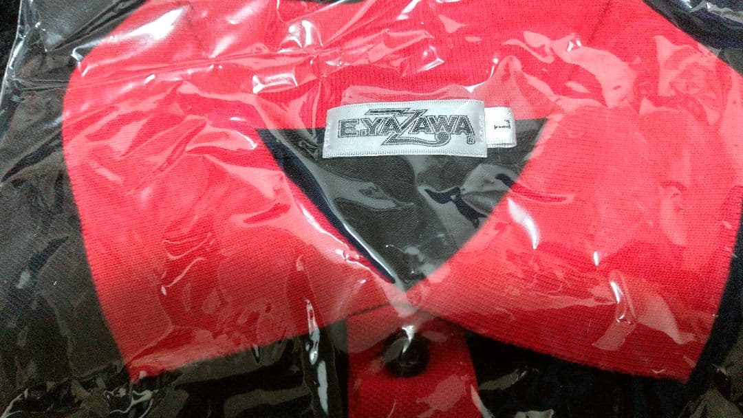 E.YAZAWA ポロシャツ 黒 赤矢沢永吉未使用品Lサイズ