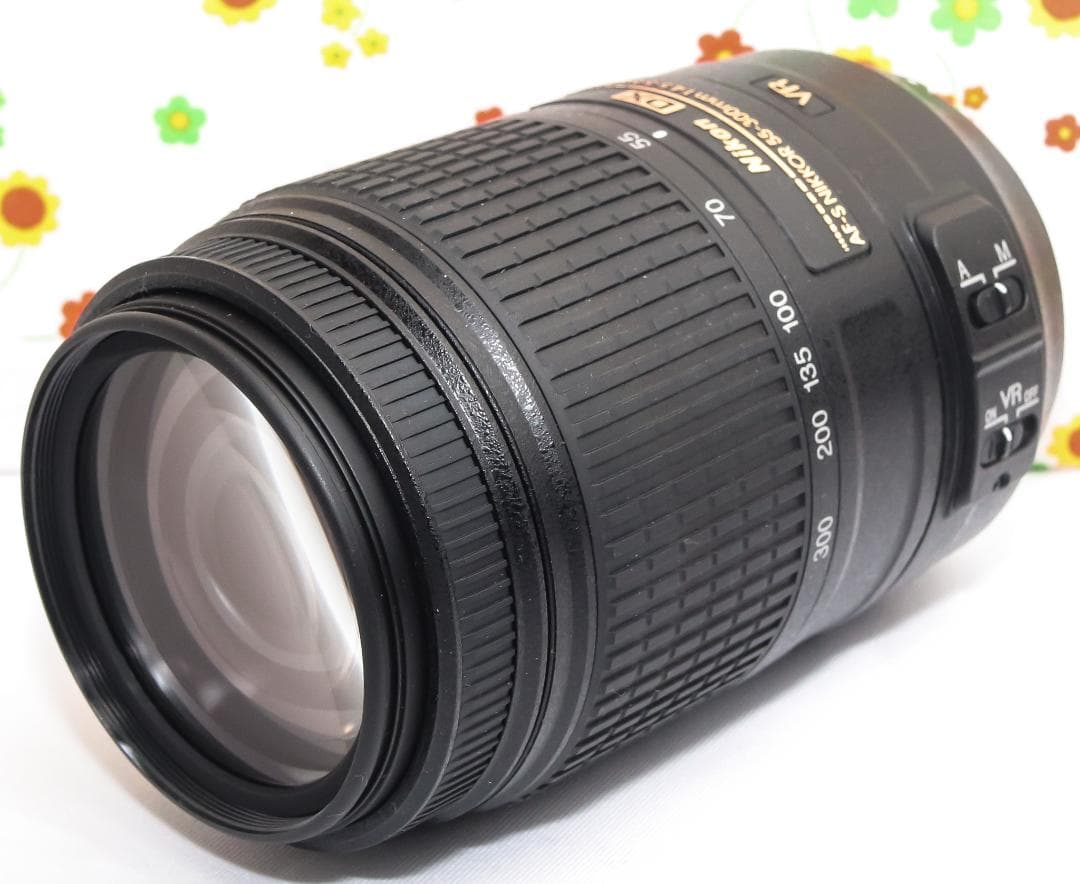 美品 ニコン Nikon AF-S 55-300mm☆手振れ補正付き♪☆超望遠