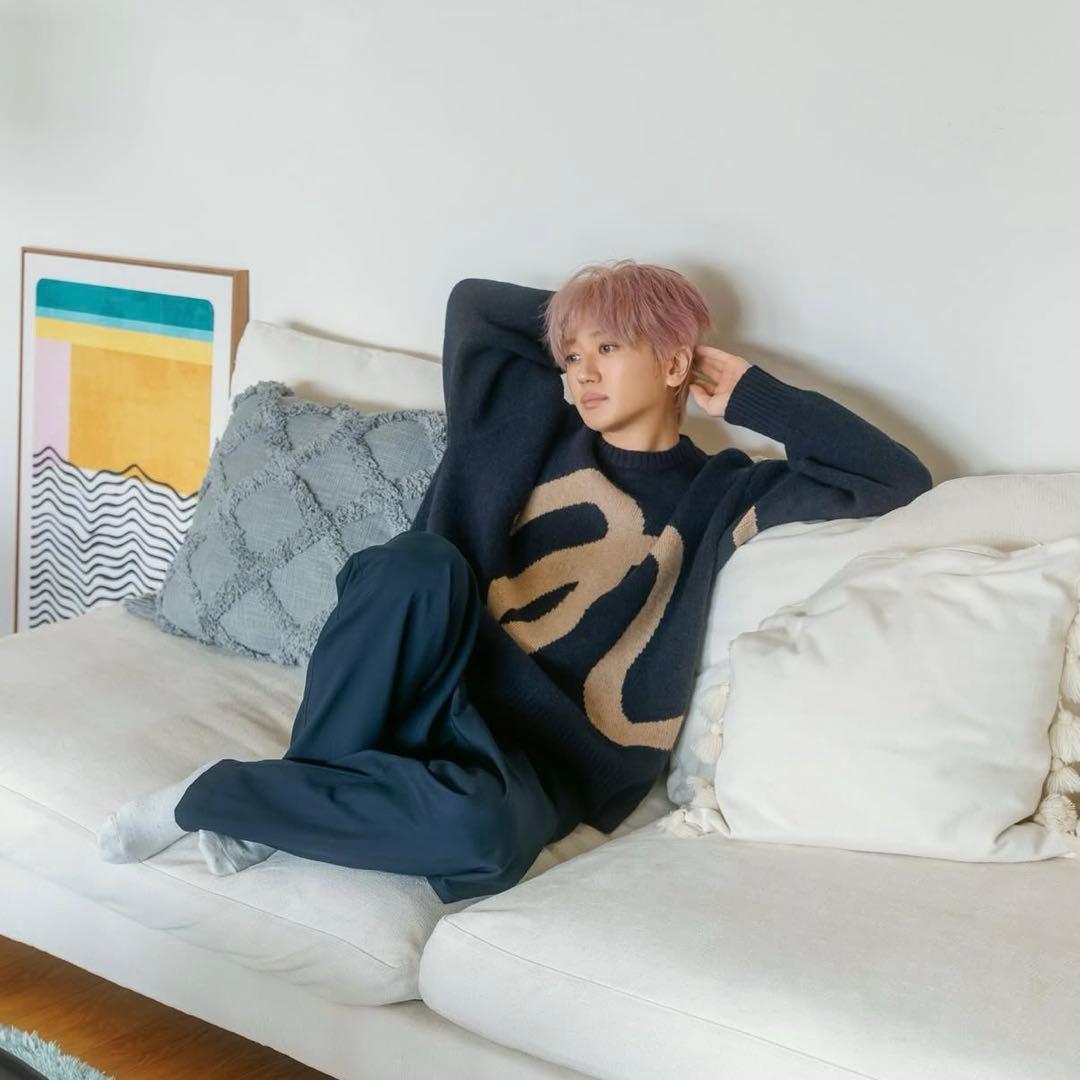 naptime　ニットプルオーバー　ネイビー　nissy