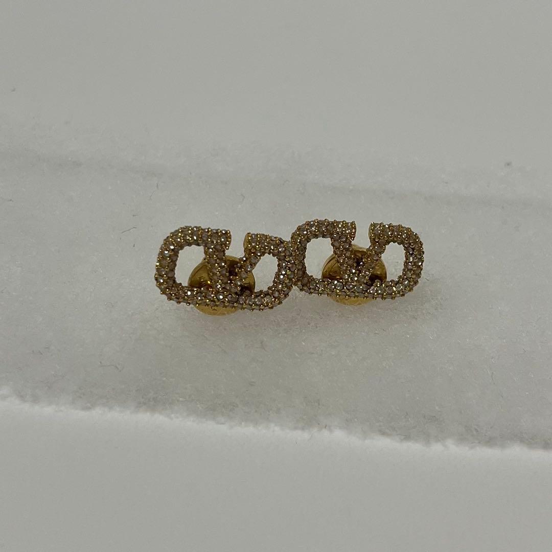 Valentino Garavani ゴールドロゴピアス