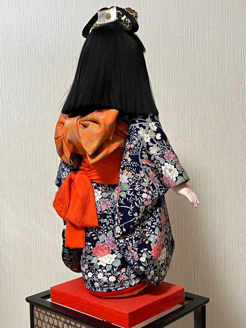 髪飾り付き市松人形 56cm