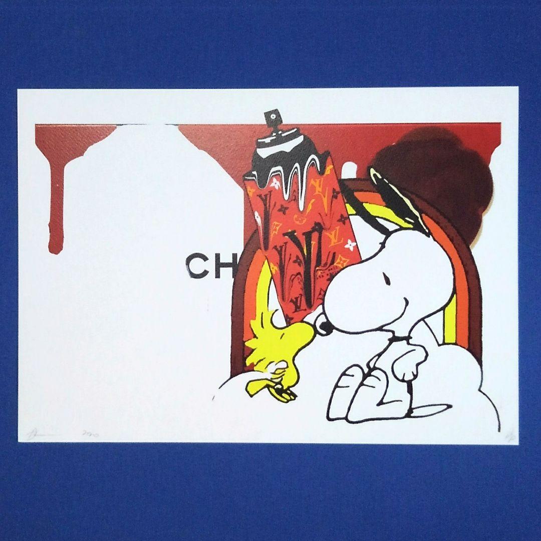 DEATH NYC　スヌーピー 版画 絵画 アートポスター　未使用
