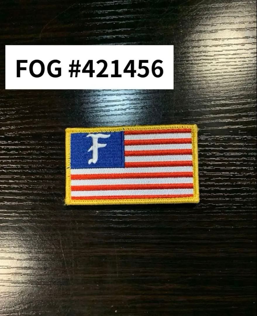 FOG F Flag patch 2x3　実物　未使用