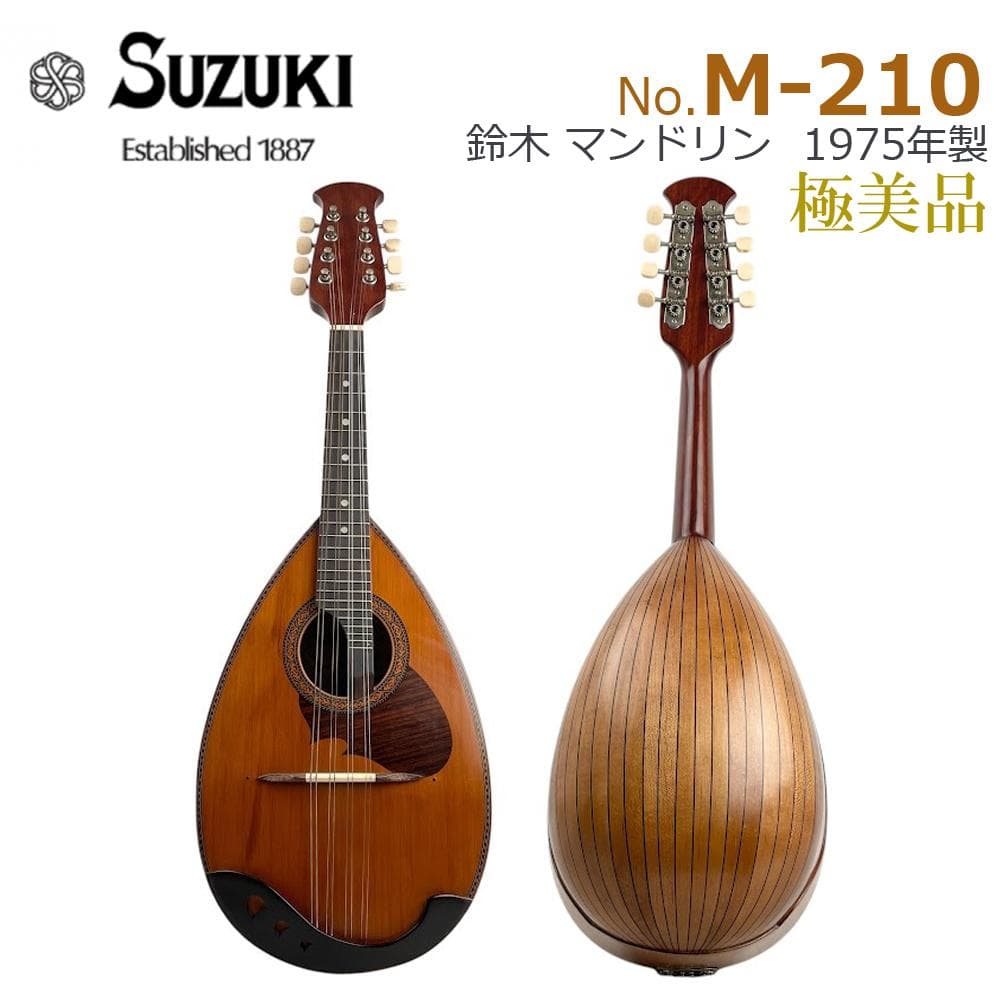 極美品●Suzuki マンドリン● M-210 1975年 ジャパンビンテージ