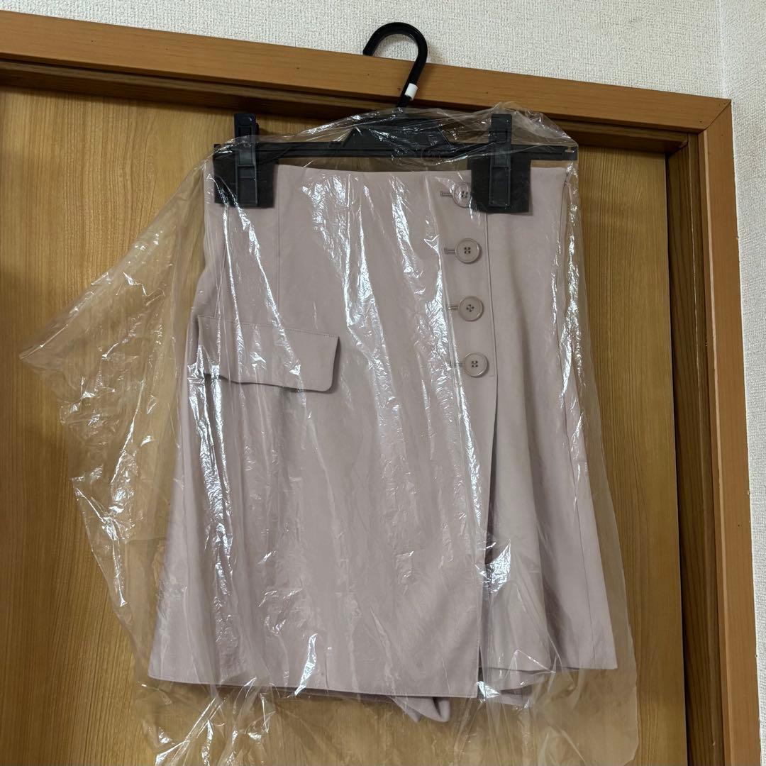 SNIDEL スナイデル ハイウエストキュロットショートパンツ 1ピンクベージュ