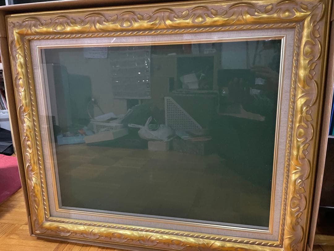 金色と銀色の装飾額縁 欧米風額　ゴールドバロック調　高級額縁　水彩画　油絵