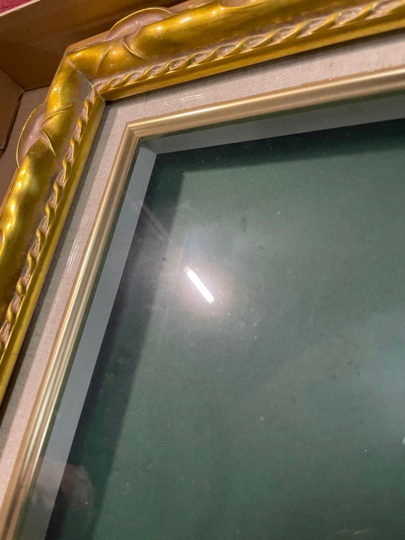 金色と銀色の装飾額縁 欧米風額　ゴールドバロック調　高級額縁　水彩画　油絵