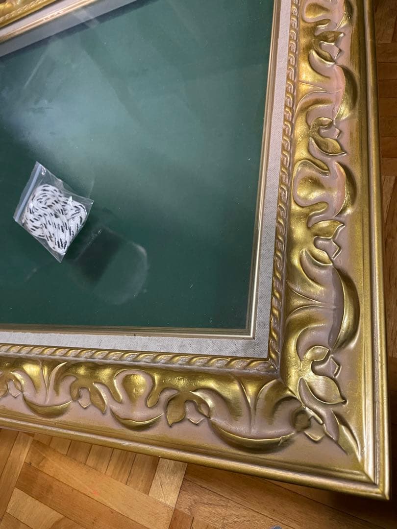 金色と銀色の装飾額縁 欧米風額　ゴールドバロック調　高級額縁　水彩画　油絵