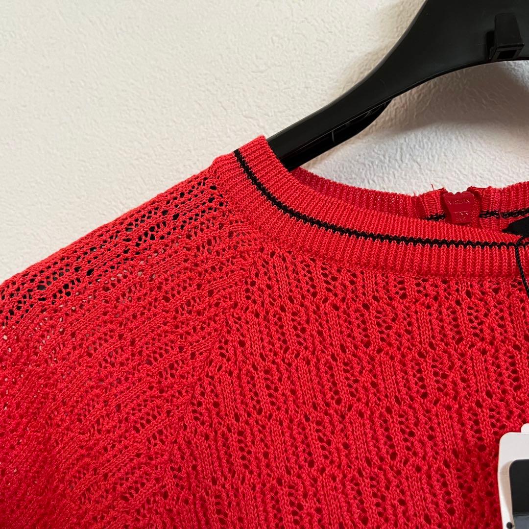 新品　St ANDREWS セントアンドリュース 半袖シアーニット　S 日本製