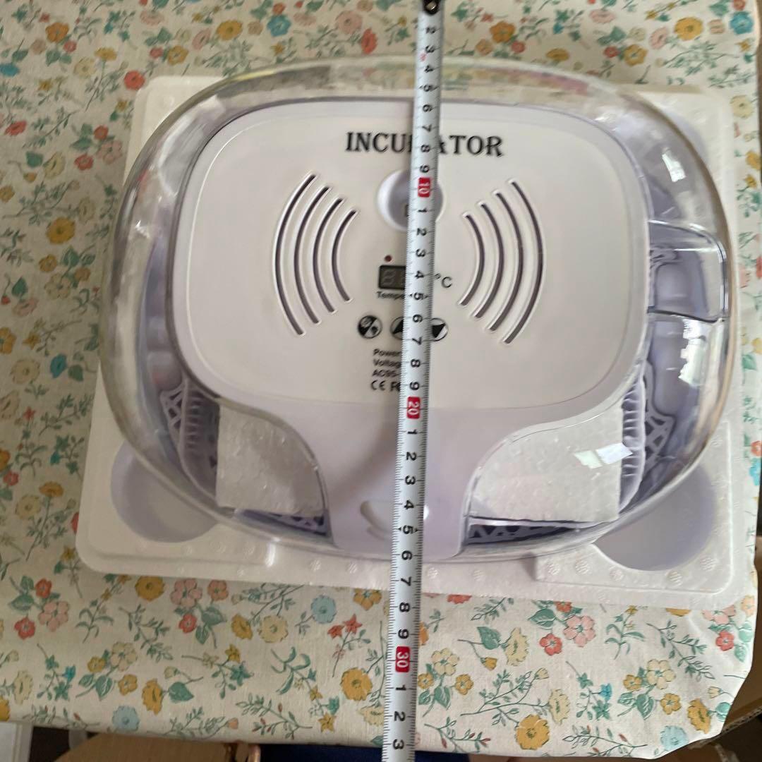 INCUBATOR自動孵卵器 透明蓋 検卵装置付き 自動転卵 ひよこ
