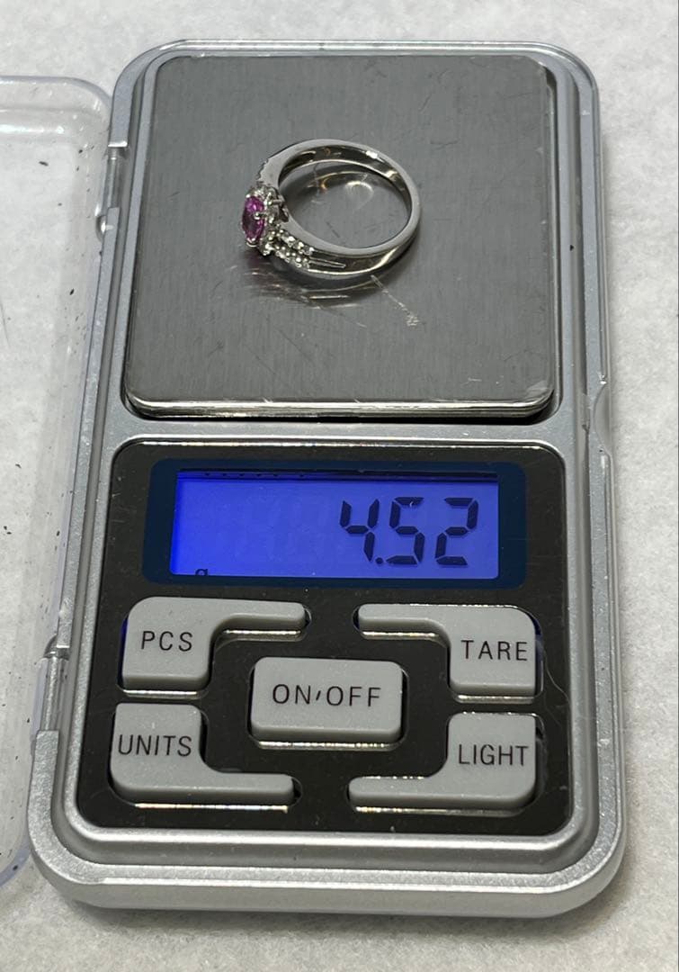 ピンクサファイア リング ネックレス ジュエリーセット 鑑定書付