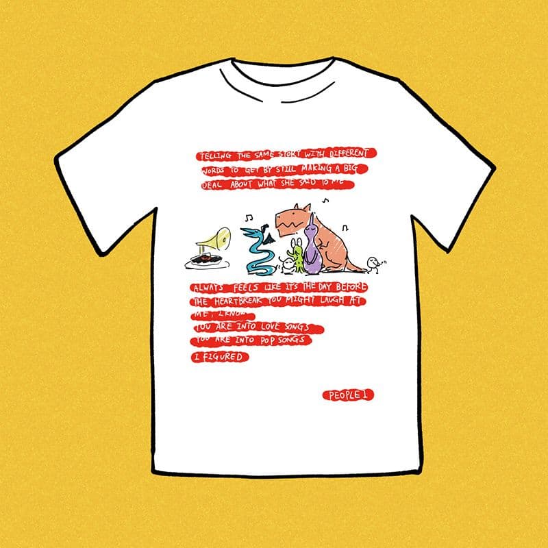 【激レア】 PEOPLE1 大衆音楽 T-SHIRT WHITE Tシャツ 白