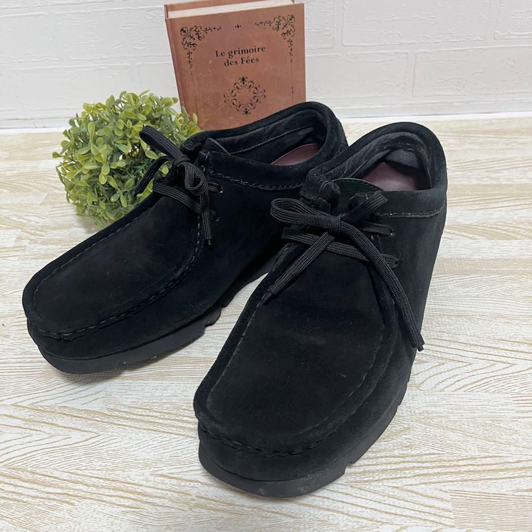 クラークス Wallabee GTXワラビーゴアテックス 黒スエード25.5cm