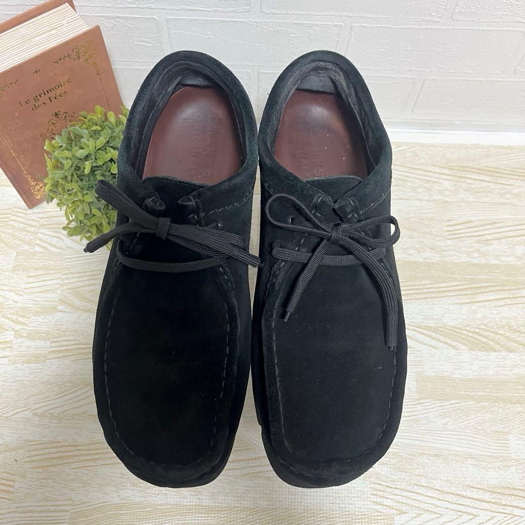 クラークス Wallabee GTXワラビーゴアテックス 黒スエード25.5cm