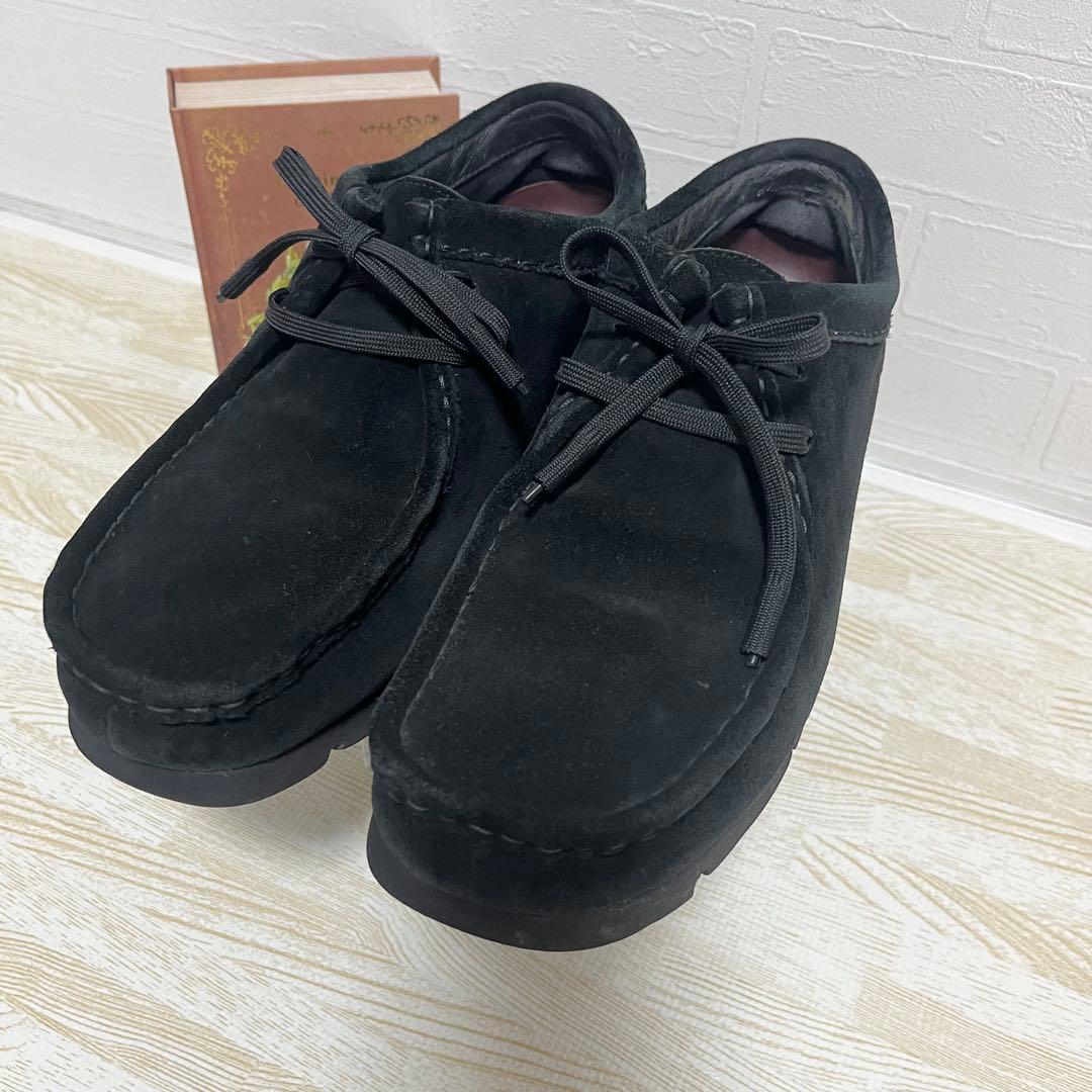 クラークス Wallabee GTXワラビーゴアテックス 黒スエード25.5cm