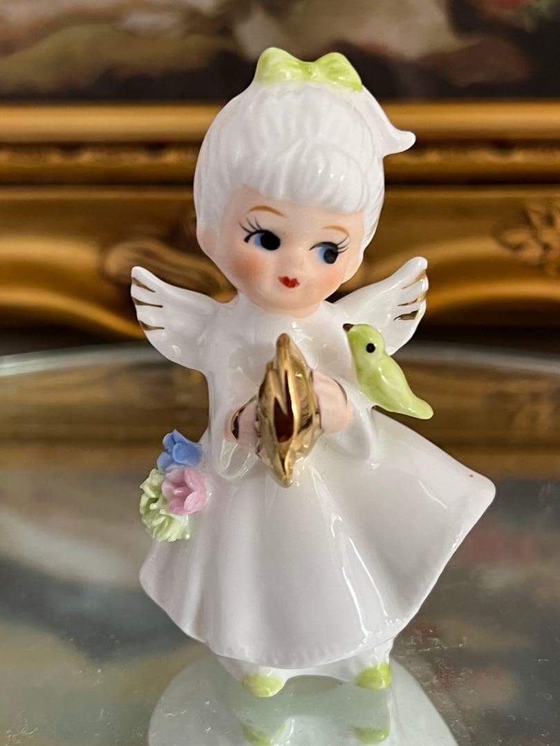 天使の陶器置物　7体セット　　　　加藤工芸