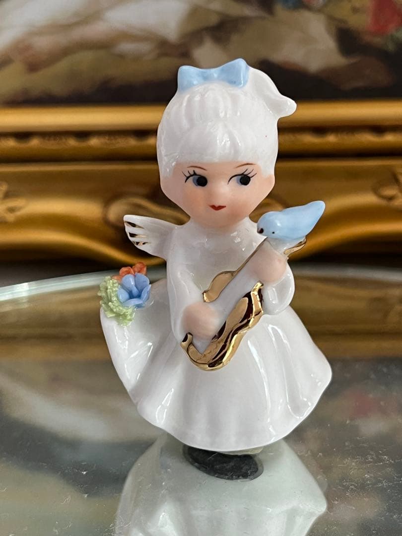 天使の陶器置物　7体セット　　　　加藤工芸