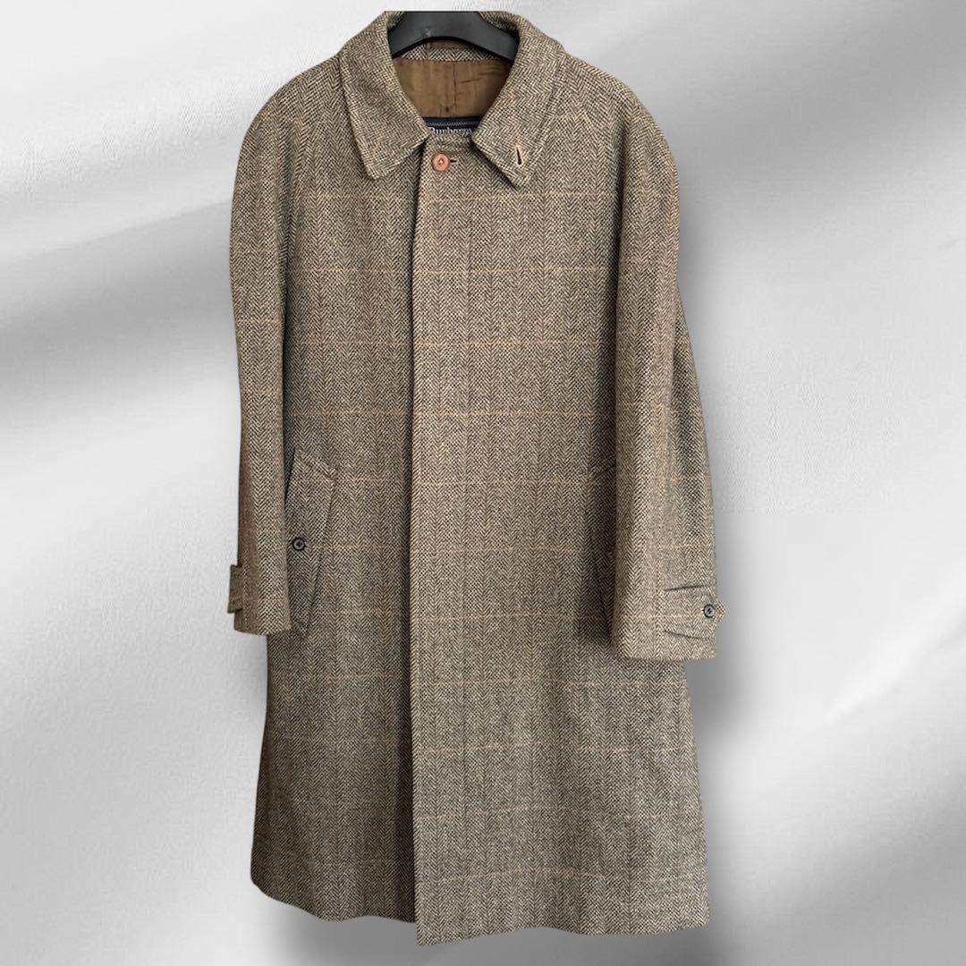 バーバリーロンドン ウール コート チェック柄 ヴィンテージ　Burberry