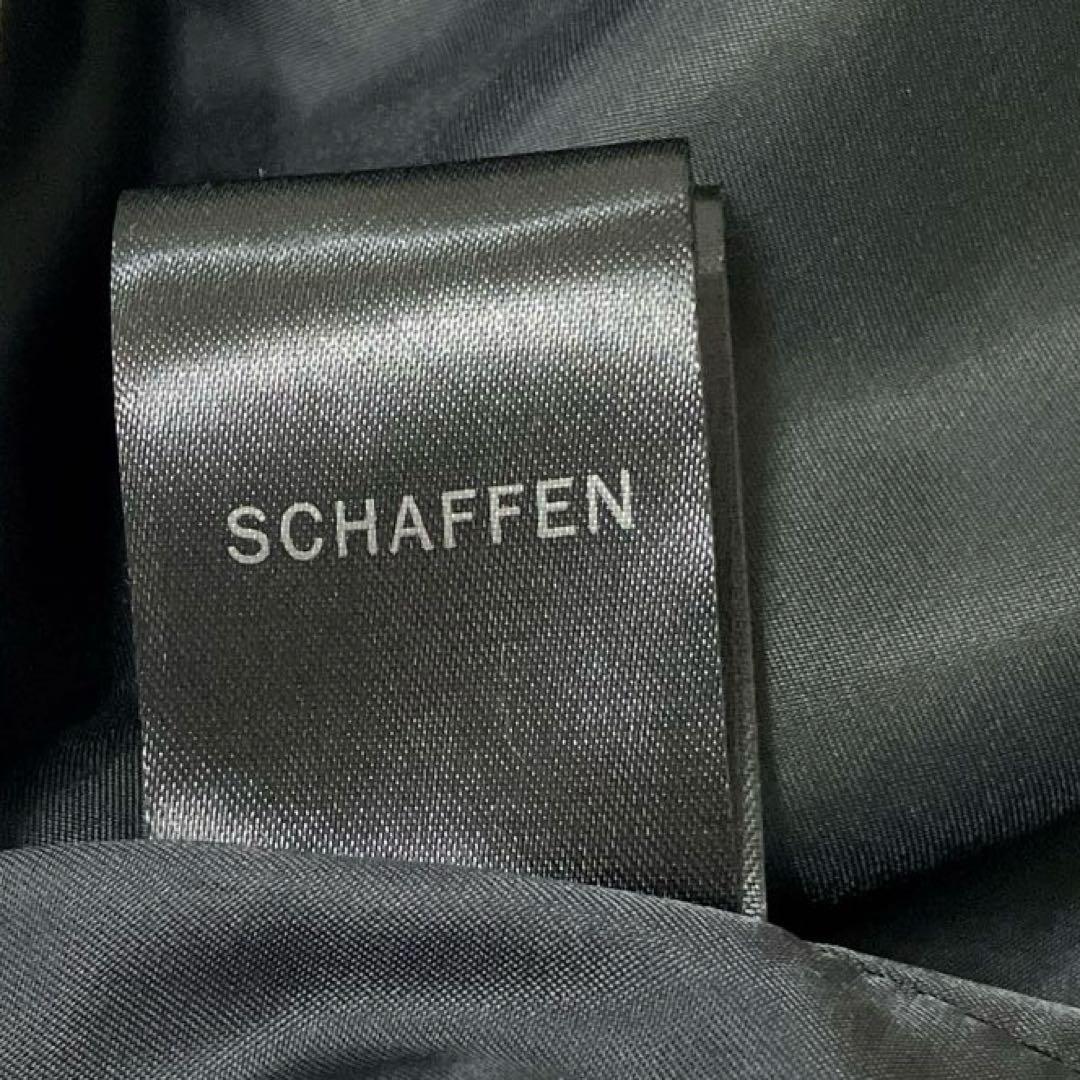 希少✨　SCHAFFEN　フーデッドレザーコート　特殊加工　細身　タイト　XL