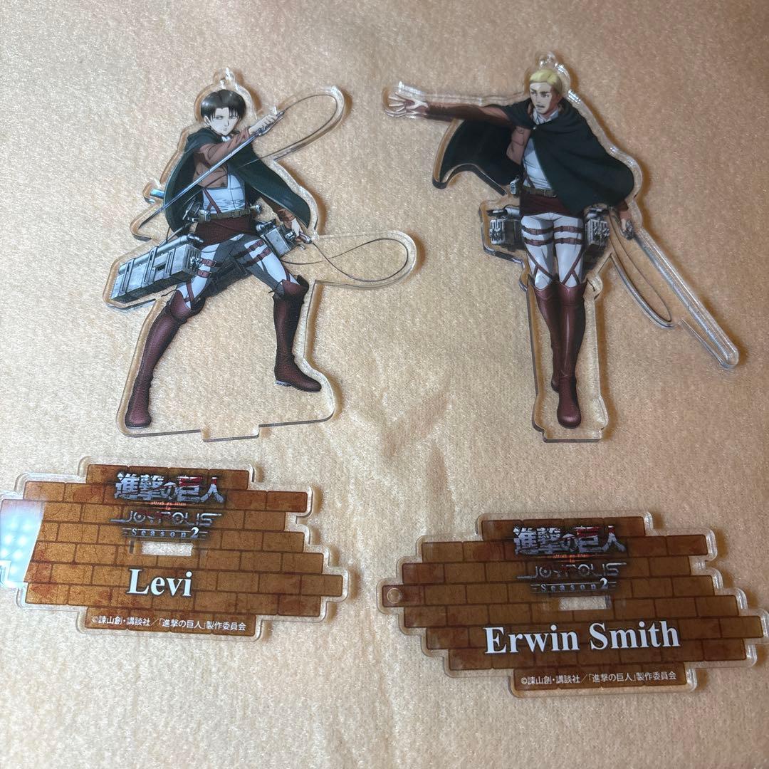 進撃の巨人　ジョイポリス　アクスタ　エルヴィン リヴァイ