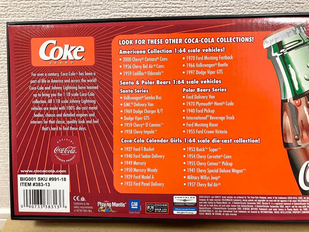 ダイキャスト ジョニーライトニング 1923 Ford 1/18 コカコーラ