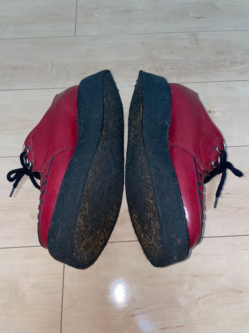 E COX ラバーソール ジョージコックス UK8 赤 レッド