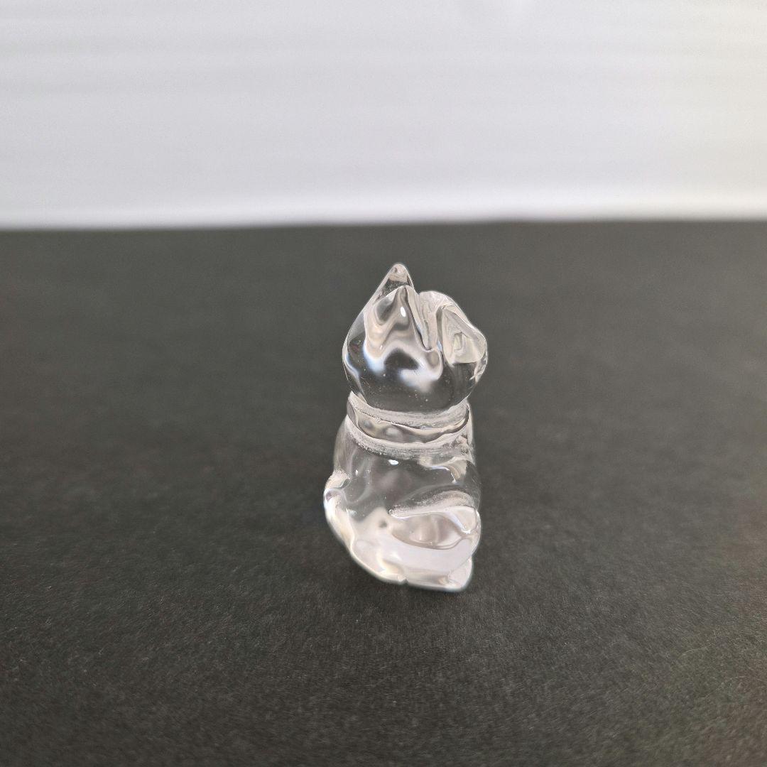 水晶　招き猫　大中小　３個セット