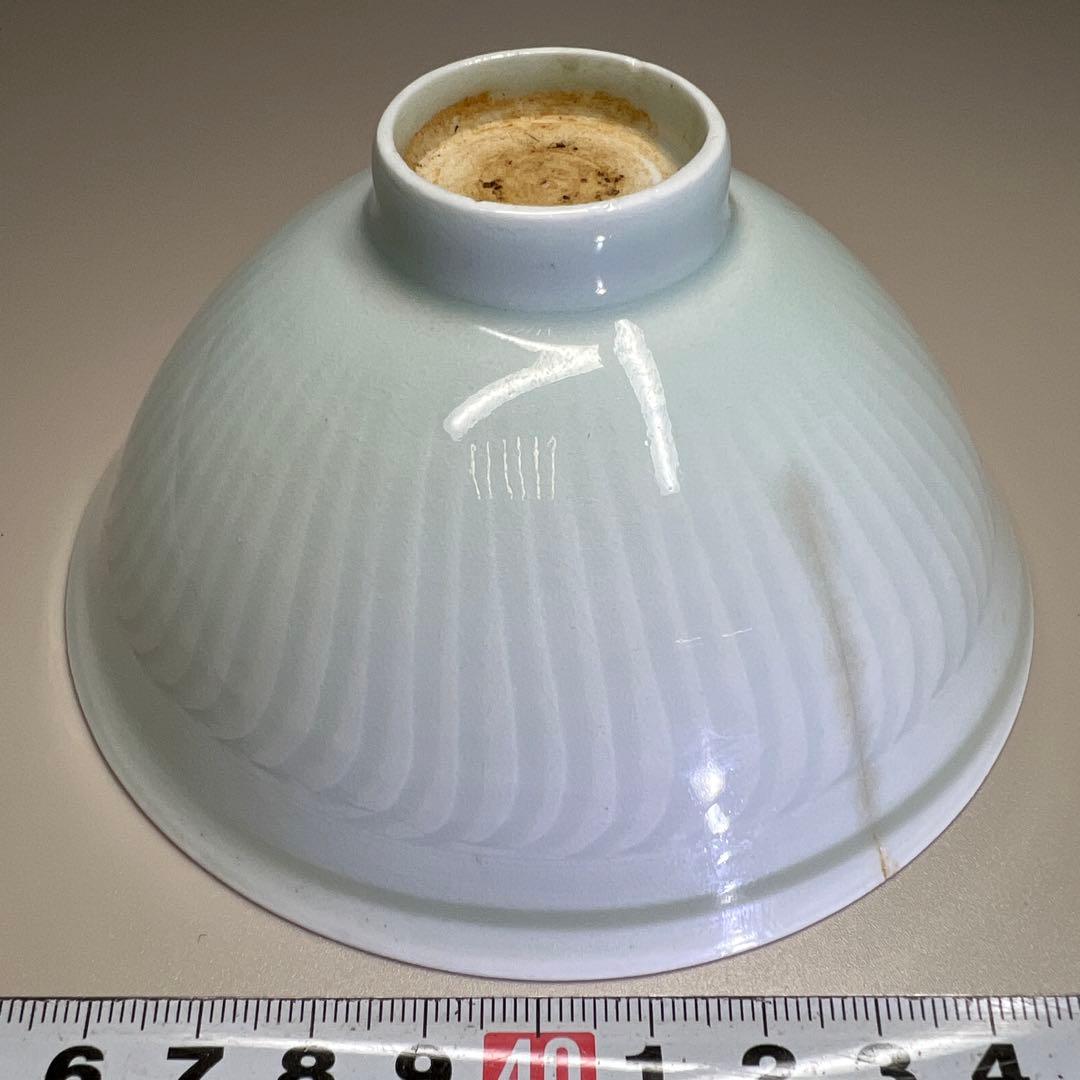 中国宋時代　影青陰刻　茶碗　直径12.2㎝　トヒオ　東な7-0703⭐︎2F