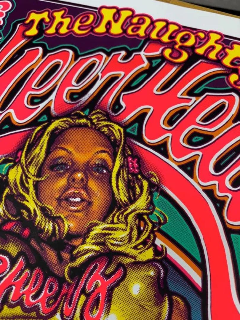 ロッキンジェリービーン シルクスクリーンプリント　チアヘッズ　B2 サイズ