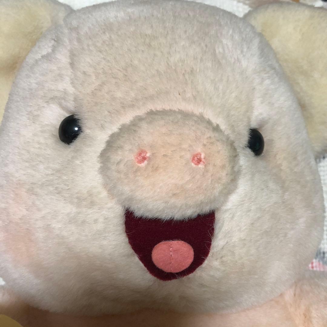 昭和レトロ　ヴィンテージ セキグチ製　sekiguchi ぶた　ぬいぐるみ