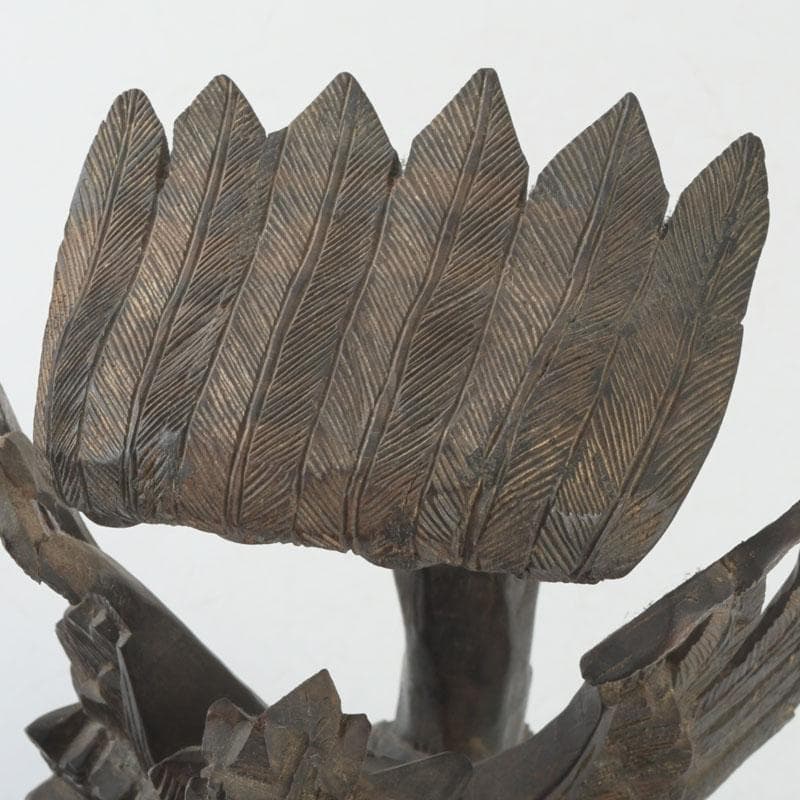 バリ島　インドネシア　木彫　ガルーダ像　置物　V　9380