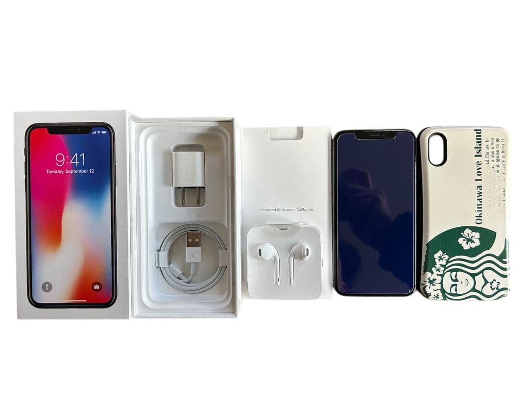 【SIMフリー64GB】Apple iPhone X スペースグレー 本体