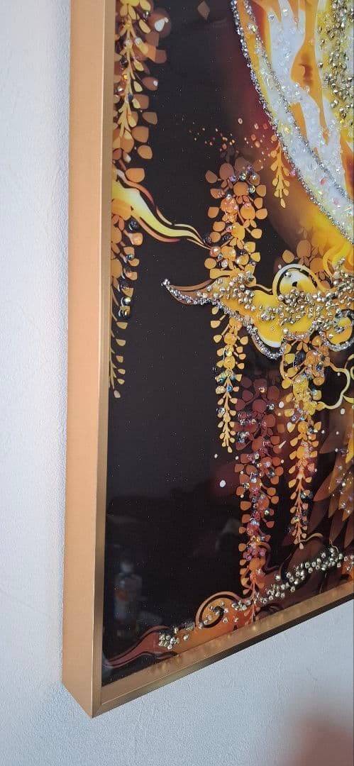 クリスタルアート／クリスタルピクチャー／龍／昇龍／アートパネル