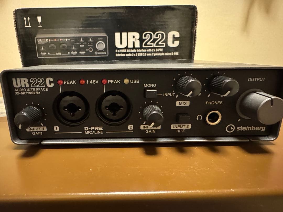 【値下げしました】Steinberg UR22C オーディオインターフェイス