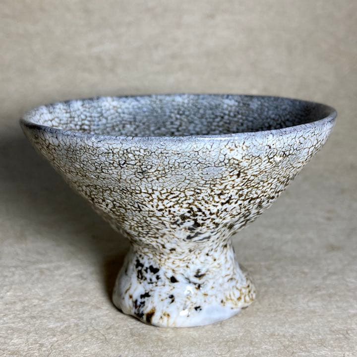 蛇蝎唐津馬上杯　唐津焼　ぐい呑　焼き物　陶器　酒器　陶芸