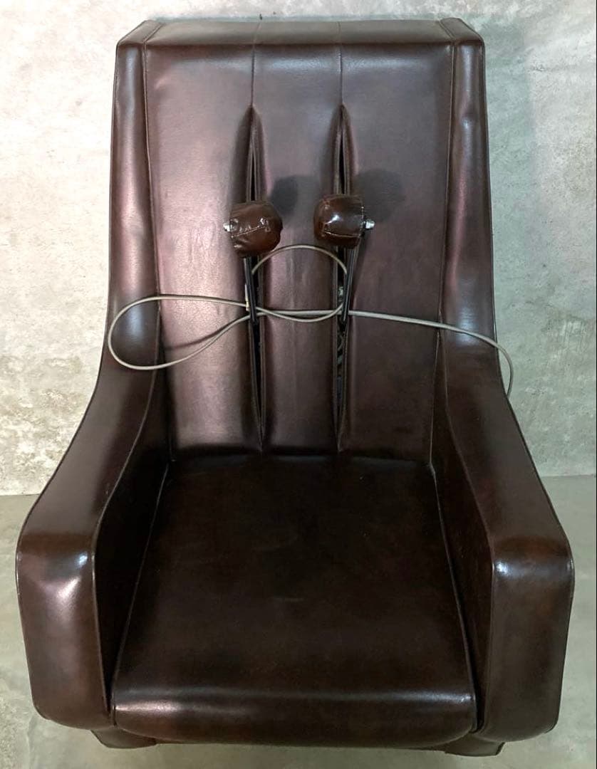 N3051 マルトミ　自動マッサージ器　マッサージチェア　昭和レトロ家具