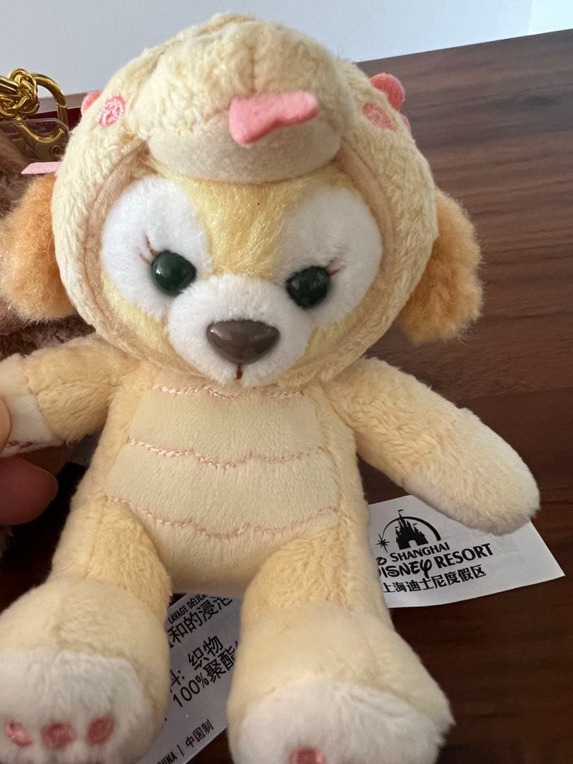 上海ディズニー巳年　クッキーアンとダッフィーぬいぐるみキーチェーン