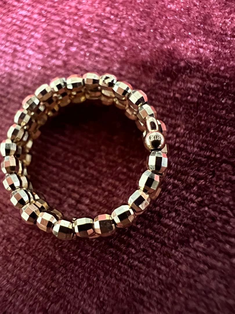 LadySoul 　k18 ミラーボール　リング