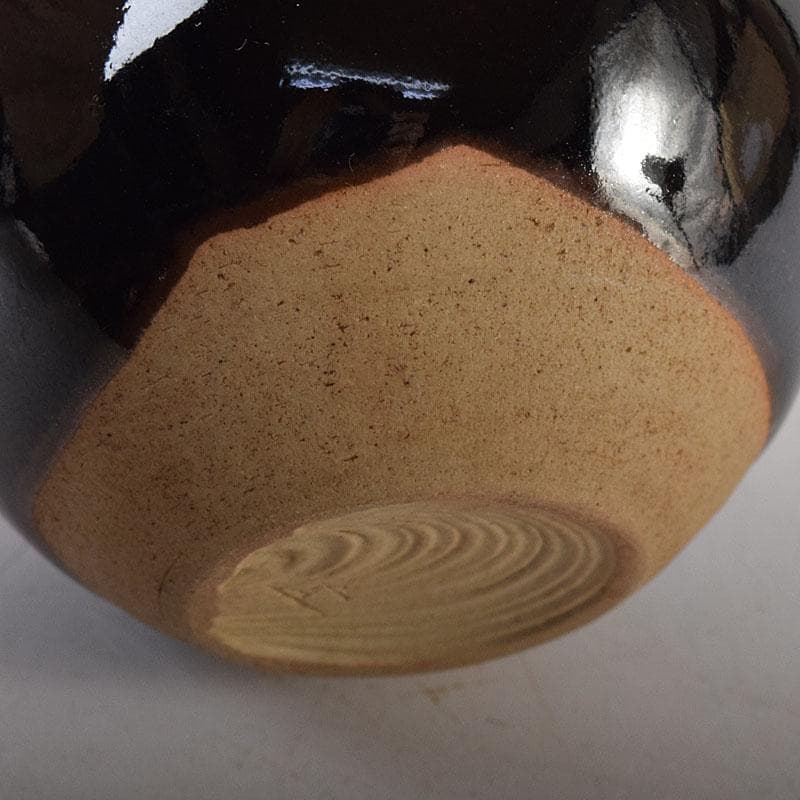 茶道具　京焼　桶谷定一作　文琳　茶入　共箱　V　8177