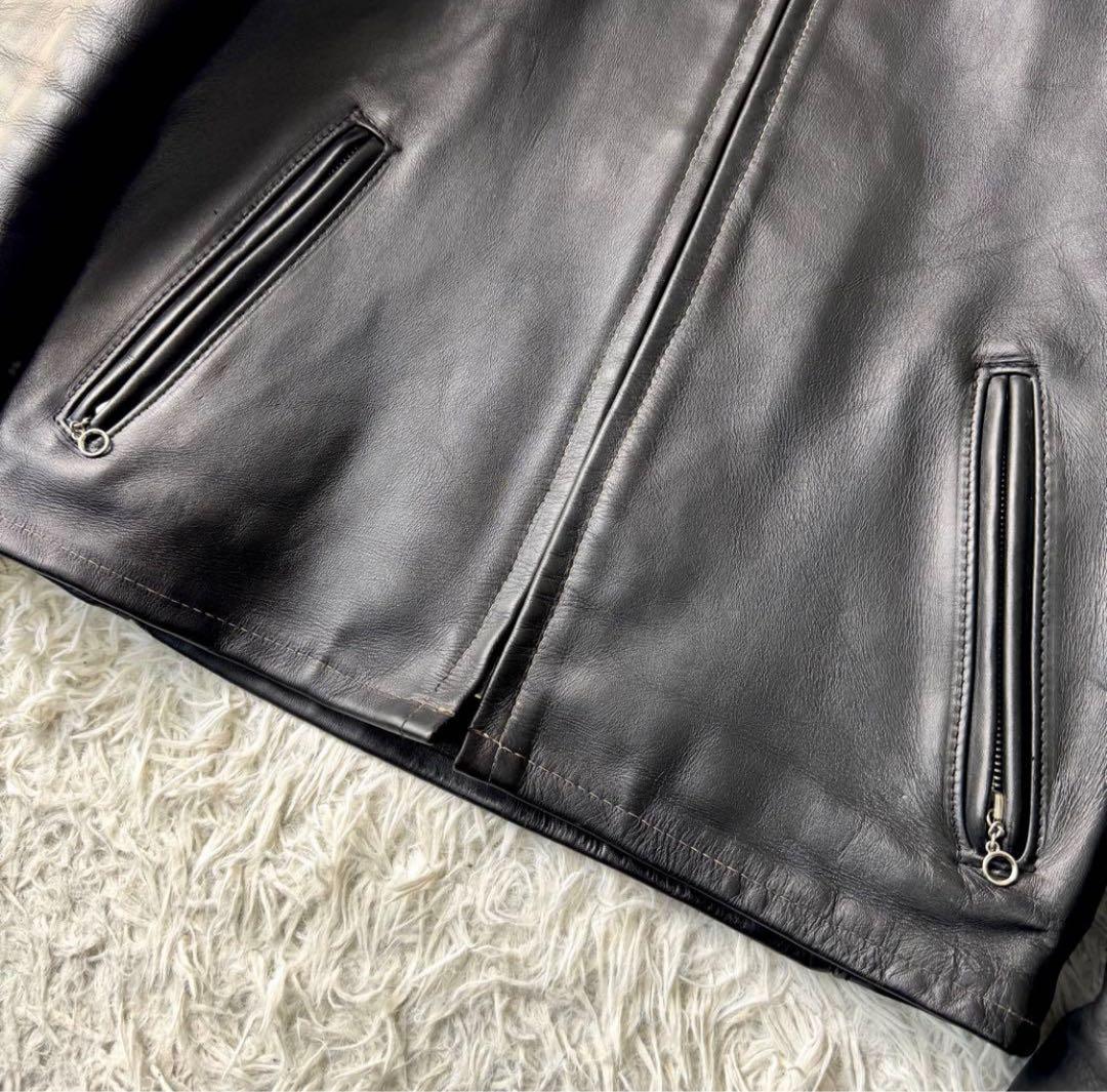 美品/希少　schott トラッカージャケット　652 本革　ブラック　38