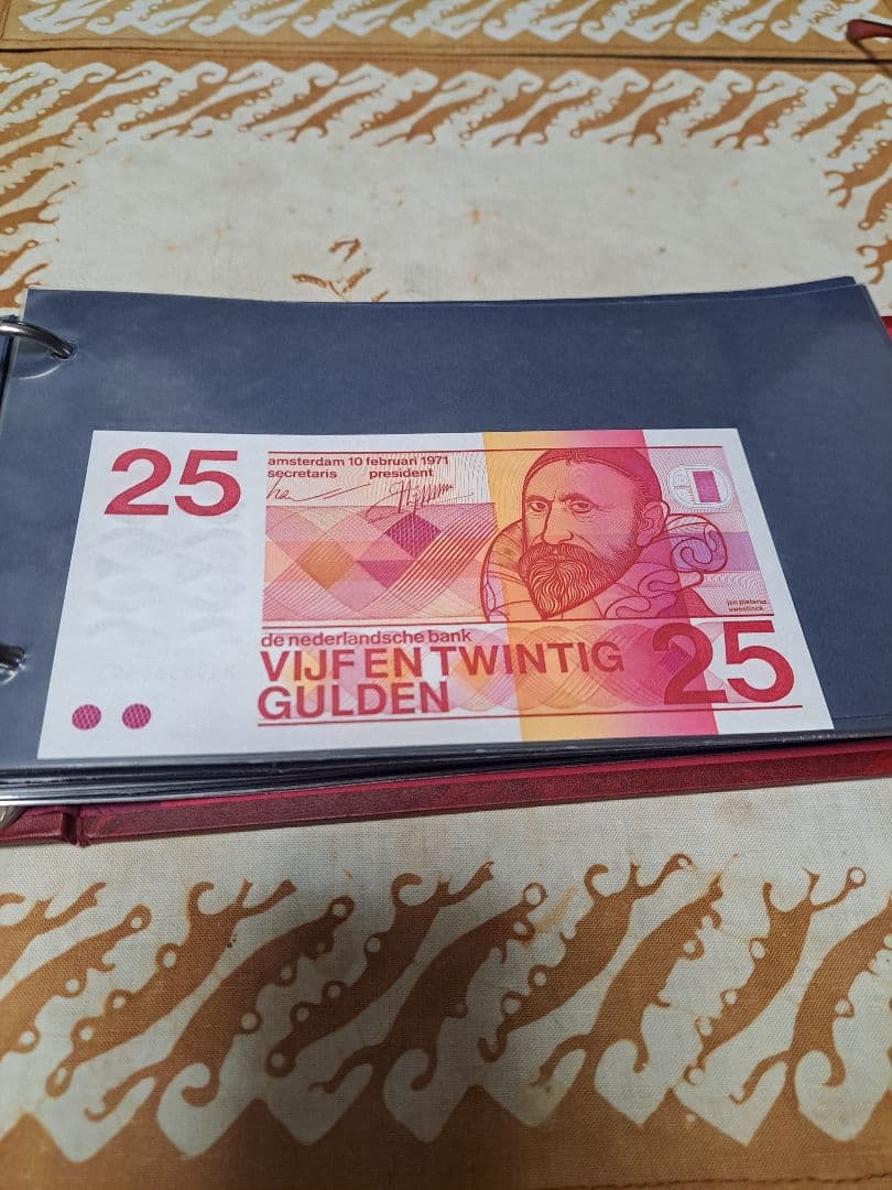 オランダ旧紙幣　5 10 25 50 100 ギルダー