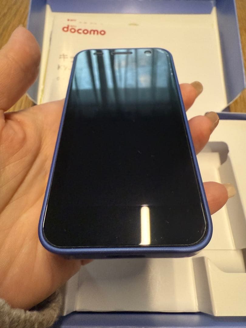 超美品docomo KY-41C ブルー 携帯電話本体
